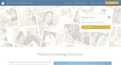 Desktop Screenshot of heritagehealthcarein.com